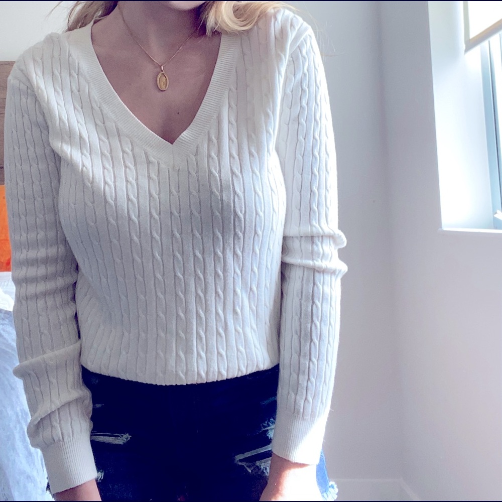 White cricket jumper